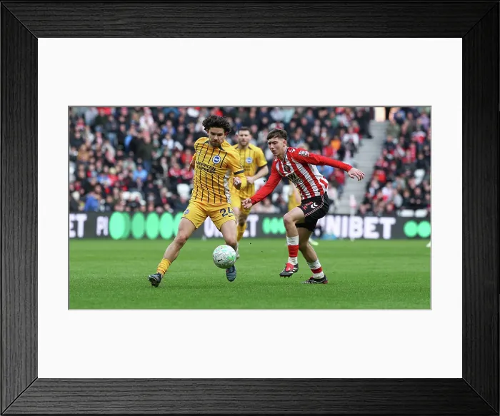 Framed Print : Sunderland v Brighton and Hove Albion Premier League 14MAR26 Framed Print : Sunderland v Brighton and Hove Albion Premier League 14MAR26