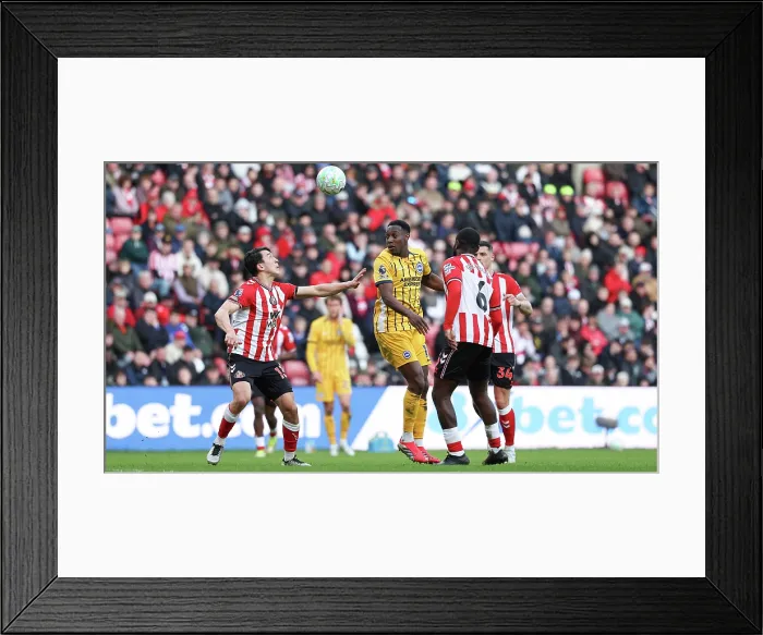 Framed Print : Sunderland v Brighton and Hove Albion Premier League 14MAR26 Framed Print : Sunderland v Brighton and Hove Albion Premier League 14MAR26
