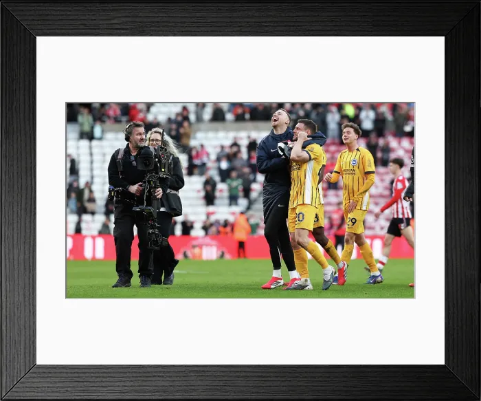 Framed Print : Sunderland v Brighton and Hove Albion Premier League 14MAR26