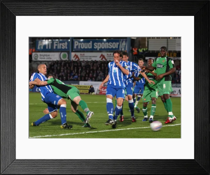 Framed Print : Brighton & Hove Albion: 2010-11 Season - Home Games vs Dagenham & Redbridge Framed Print : Brighton & Hove Albion: 2010-11 Season - Home Games vs Dagenham & Redbridge