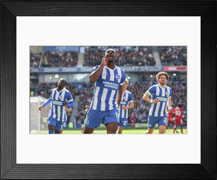 Framed Print : Brighton and Hove Albion v Liverpool Premier League 16MAR26 Framed Print : Brighton and Hove Albion v Liverpool Premier League 16MAR26