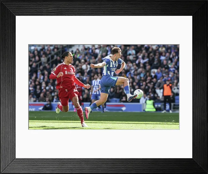 Framed Print : Brighton and Hove Albion v Liverpool Premier League 16MAR26 Framed Print : Brighton and Hove Albion v Liverpool Premier League 16MAR26