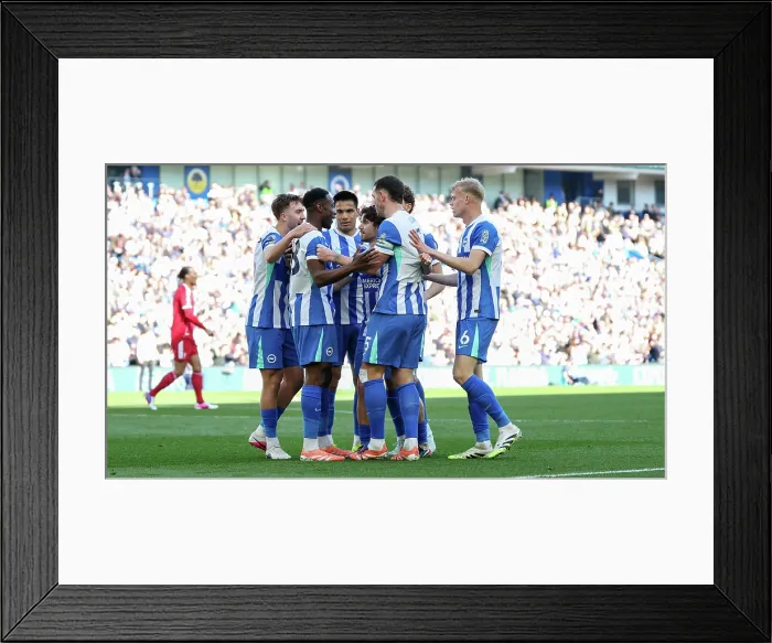 Framed Print : Brighton and Hove Albion v Liverpool Premier League 16MAR26 Framed Print : Brighton and Hove Albion v Liverpool Premier League 16MAR26