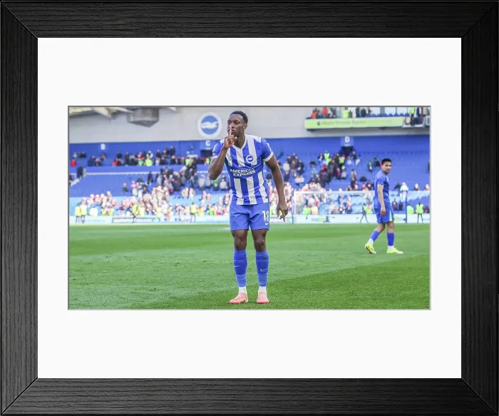 Framed Print : Brighton and Hove Albion v Liverpool Premier League 16MAR26