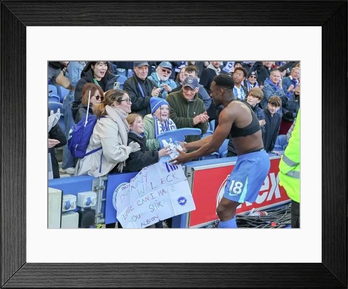 Framed Print : Brighton and Hove Albion v Liverpool Premier League 16MAR26 Framed Print : Brighton and Hove Albion v Liverpool Premier League 16MAR26