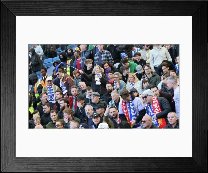 Framed Print : Brighton and Hove Albion v Liverpool Premier League 16MAR26 Framed Print : Brighton and Hove Albion v Liverpool Premier League 16MAR26