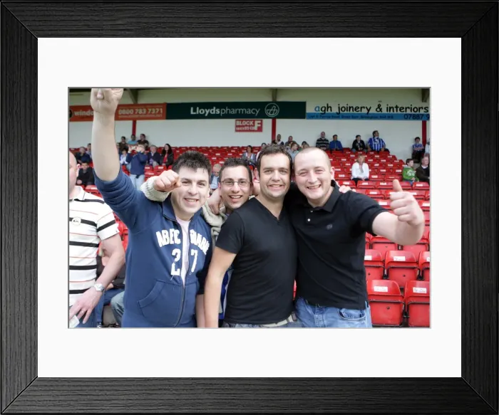 Framed Print : Walsall's Thrilling Celebrations: Brighton & Hove Albion's Away Win (2010-11 Season)