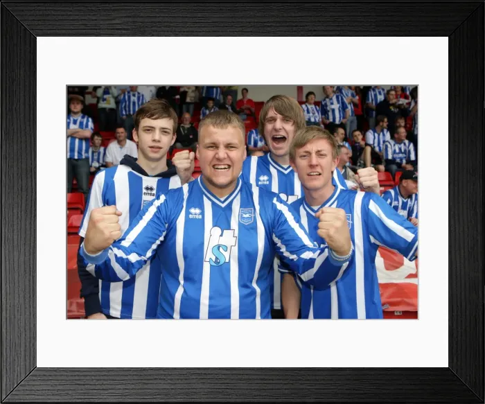 Framed Print : Brighton & Hove Albion's Thrilling Away Win at Walsall (2010-11 Season) Framed Print : Brighton & Hove Albion's Thrilling Away Win at Walsall (2010-11 Season)