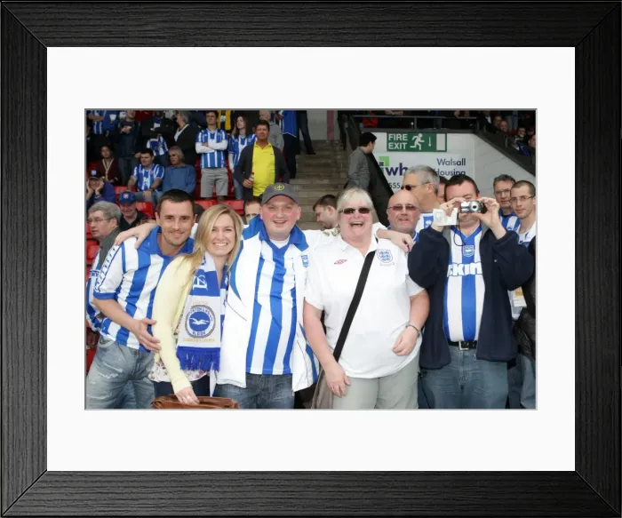 Framed Print : Brighton & Hove Albion: Walsall Away Game Celebrations, 2010-11 Season Framed Print : Brighton & Hove Albion: Walsall Away Game Celebrations, 2010-11 Season