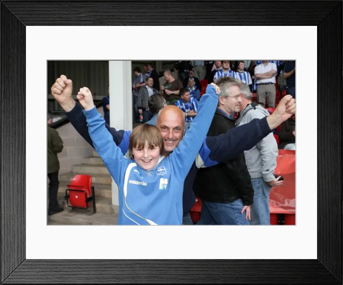 Framed Print : Brighton & Hove Albion's Triumphant Away Day at Walsall (2010-11 Season) Framed Print : Brighton & Hove Albion's Triumphant Away Day at Walsall (2010-11 Season)