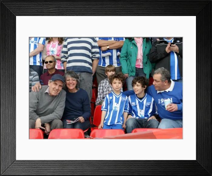 Framed Print : Brighton & Hove Albion's Thrilling Away Victory at Walsall (2010-11 Season): Walsall Celebrations