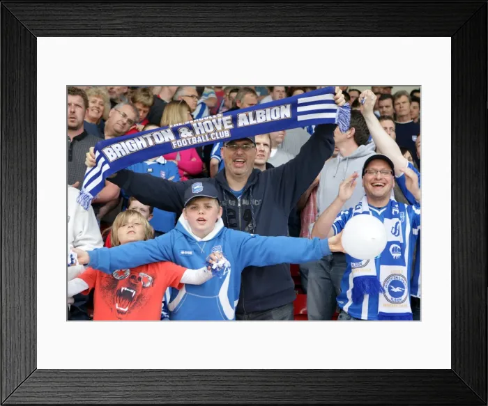 Framed Print : Walsall Celebrations: A Memorable Away Game from Brighton & Hove Albion's 2010-11 Season Framed Print : Walsall Celebrations: A Memorable Away Game from Brighton & Hove Albion's 2010-11 Season