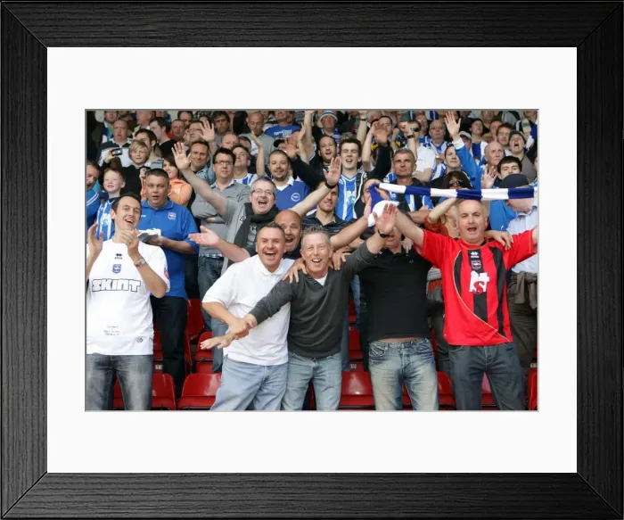 Framed Print : Walsall's Thrilling Celebrations: Brighton & Hove Albion's Away Victory (2010-11 Season) Framed Print : Walsall's Thrilling Celebrations: Brighton & Hove Albion's Away Victory (2010-11 Season)