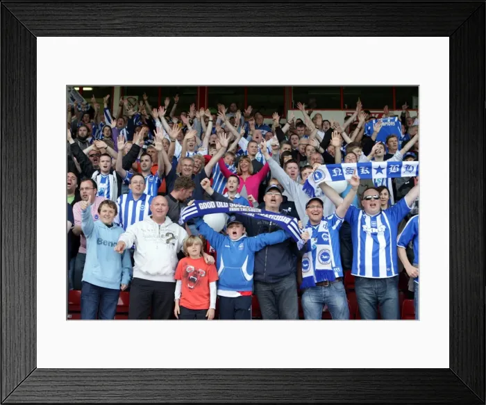 Framed Print : Brighton & Hove Albion's Euphoric Away Day at Walsall (2010-11 Season) Framed Print : Brighton & Hove Albion's Euphoric Away Day at Walsall (2010-11 Season)