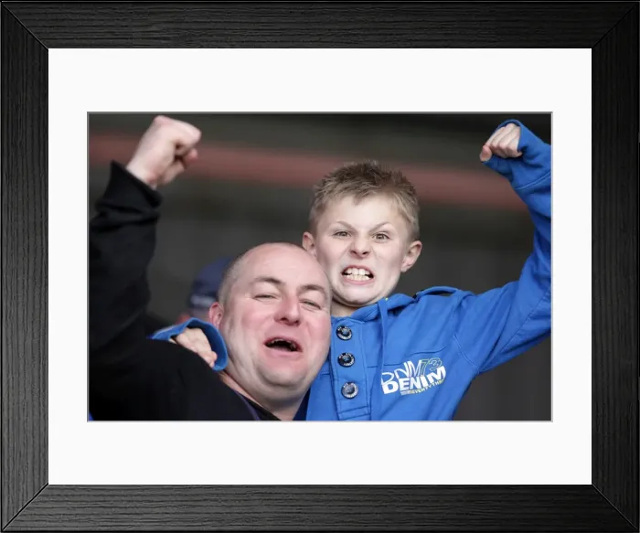 Framed Print : Brighton & Hove Albion's Thrilling Away Win at Walsall (2010-11 Season): Walsall Celebrations Framed Print : Brighton & Hove Albion's Thrilling Away Win at Walsall (2010-11 Season): Walsall Celebrations