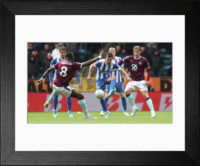Framed Print : Burnley v Brighton and Hove Albion Premier League 11APR26 Framed Print : Burnley v Brighton and Hove Albion Premier League 11APR26