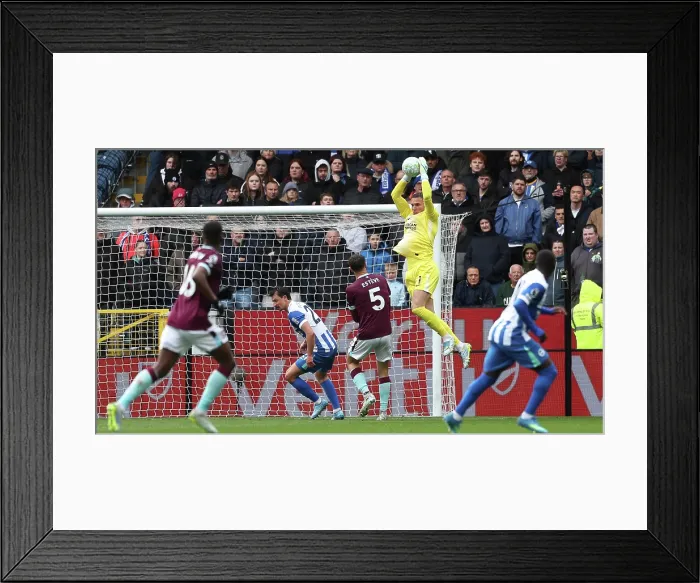 Framed Print : Burnley v Brighton and Hove Albion Premier League 11APR26