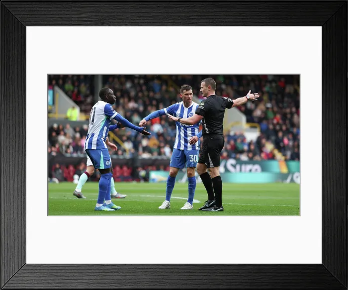 Framed Print : Burnley v Brighton and Hove Albion Premier League 11APR26 Framed Print : Burnley v Brighton and Hove Albion Premier League 11APR26