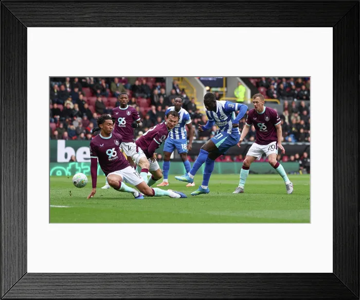 Framed Print : Burnley v Brighton and Hove Albion Premier League 11APR26