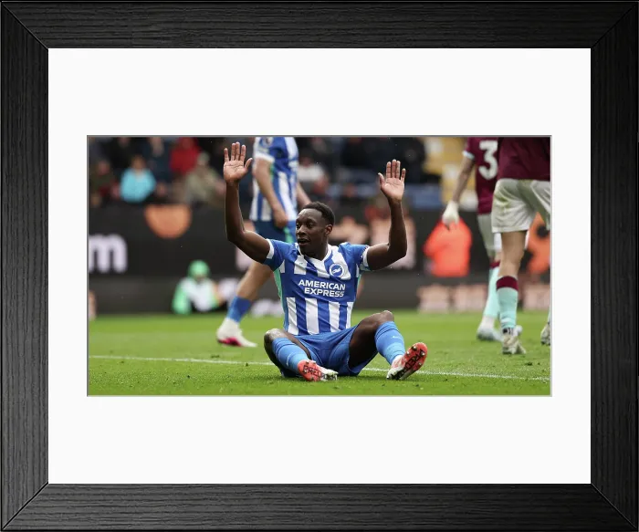 Framed Print : Burnley v Brighton and Hove Albion Premier League 11APR26