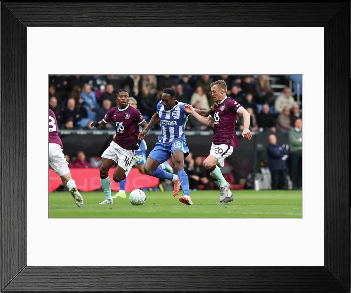 Framed Print : Burnley v Brighton and Hove Albion Premier League 11APR26 Framed Print : Burnley v Brighton and Hove Albion Premier League 11APR26