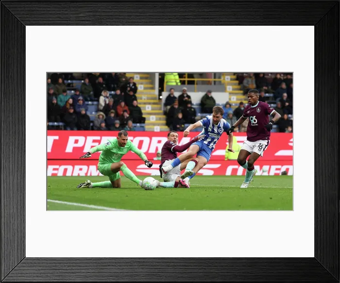 Framed Print : Burnley v Brighton and Hove Albion Premier League 11APR26 Framed Print : Burnley v Brighton and Hove Albion Premier League 11APR26