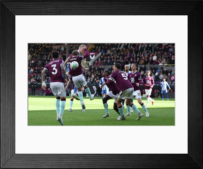 Framed Print : Burnley v Brighton and Hove Albion Premier League 11APR26 Framed Print : Burnley v Brighton and Hove Albion Premier League 11APR26
