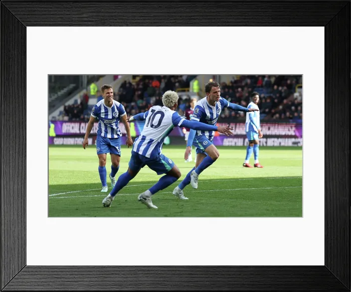 Framed Print : Burnley v Brighton and Hove Albion Premier League 11APR26 Framed Print : Burnley v Brighton and Hove Albion Premier League 11APR26