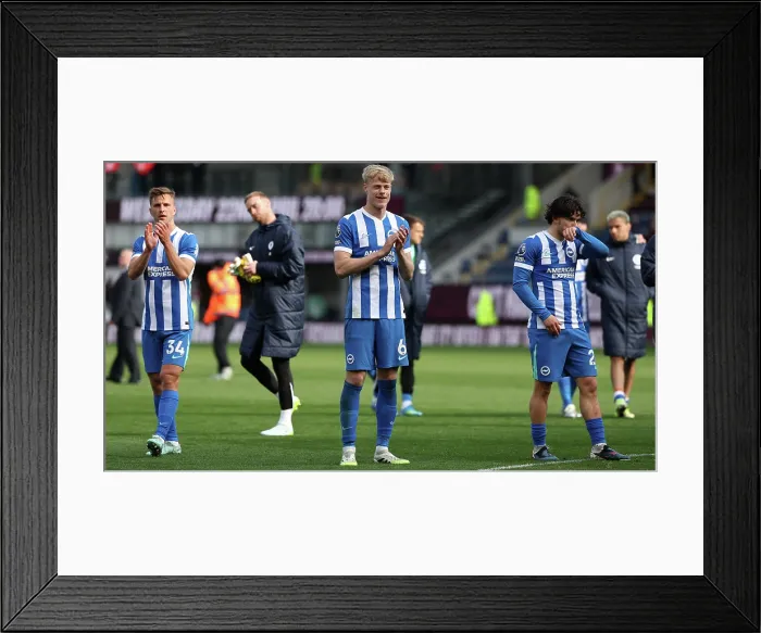 Framed Print : Burnley v Brighton and Hove Albion Premier League 11APR26 Framed Print : Burnley v Brighton and Hove Albion Premier League 11APR26