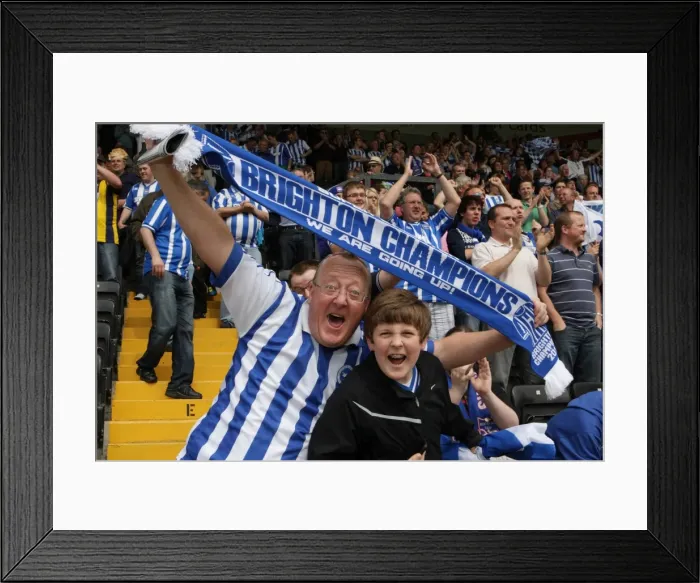 Framed Print : Brighton & Hove Albion Away at Notts County: 2010-11 Season Framed Print : Brighton & Hove Albion Away at Notts County: 2010-11 Season