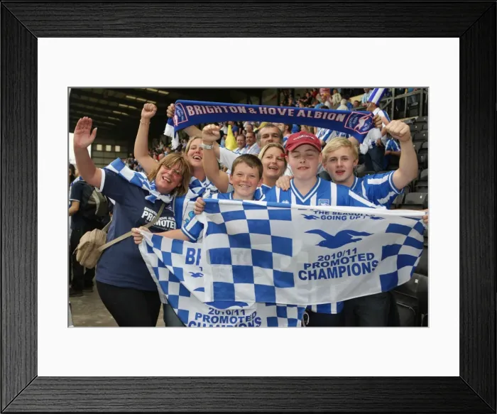 Framed Print : Brighton & Hove Albion Away at Notts County: 2010-11 Season Framed Print : Brighton & Hove Albion Away at Notts County: 2010-11 Season