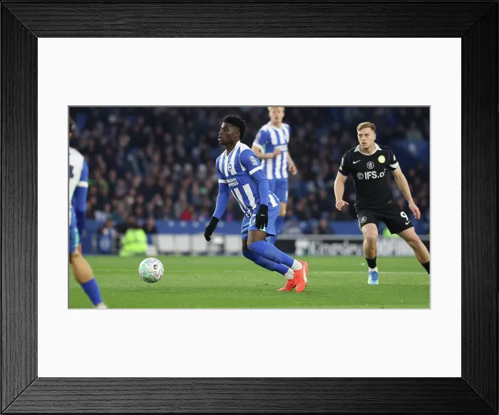Framed Print : Brighton and Hove Albion v Chelsea Premier League 21APR26 Framed Print : Brighton and Hove Albion v Chelsea Premier League 21APR26