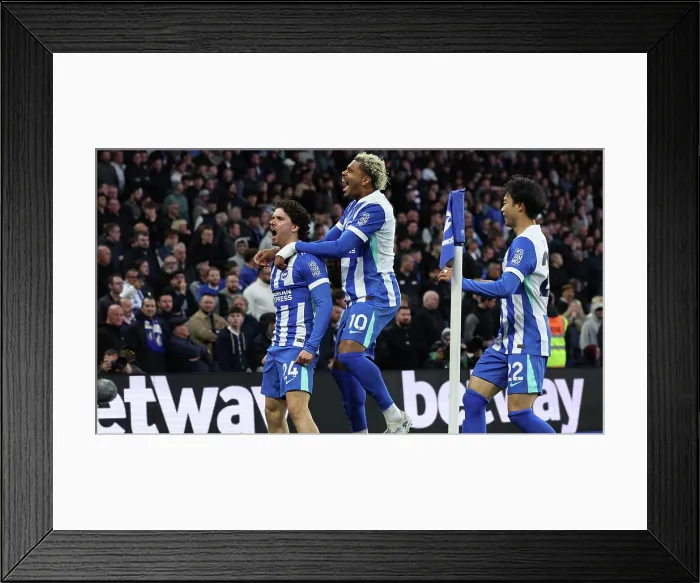 Framed Print : Brighton and Hove Albion v Chelsea Premier League 21APR26 Framed Print : Brighton and Hove Albion v Chelsea Premier League 21APR26