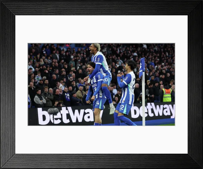 Framed Print : Brighton and Hove Albion v Chelsea Premier League 21APR26 Framed Print : Brighton and Hove Albion v Chelsea Premier League 21APR26