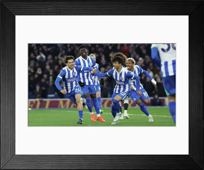 Framed Print : Brighton and Hove Albion v Chelsea Premier League 21APR26 Framed Print : Brighton and Hove Albion v Chelsea Premier League 21APR26