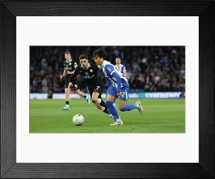 Framed Print : Brighton and Hove Albion v Chelsea Premier League 21APR26 Framed Print : Brighton and Hove Albion v Chelsea Premier League 21APR26