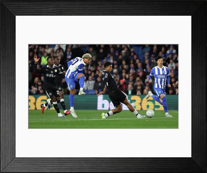 Framed Print : Brighton and Hove Albion v Chelsea Premier League 21APR26 Framed Print : Brighton and Hove Albion v Chelsea Premier League 21APR26