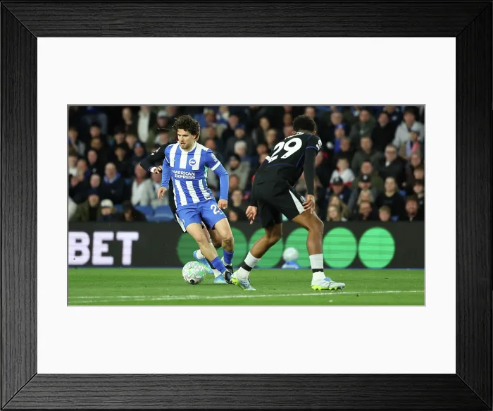 Framed Print : Brighton and Hove Albion v Chelsea Premier League 21APR26 Framed Print : Brighton and Hove Albion v Chelsea Premier League 21APR26