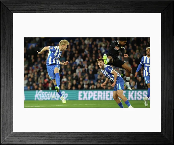 Framed Print : Brighton and Hove Albion v Chelsea Premier League 21APR26 Framed Print : Brighton and Hove Albion v Chelsea Premier League 21APR26