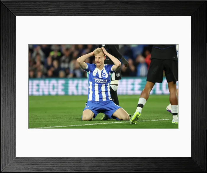 Framed Print : Brighton and Hove Albion v Chelsea Premier League 21APR26 Framed Print : Brighton and Hove Albion v Chelsea Premier League 21APR26