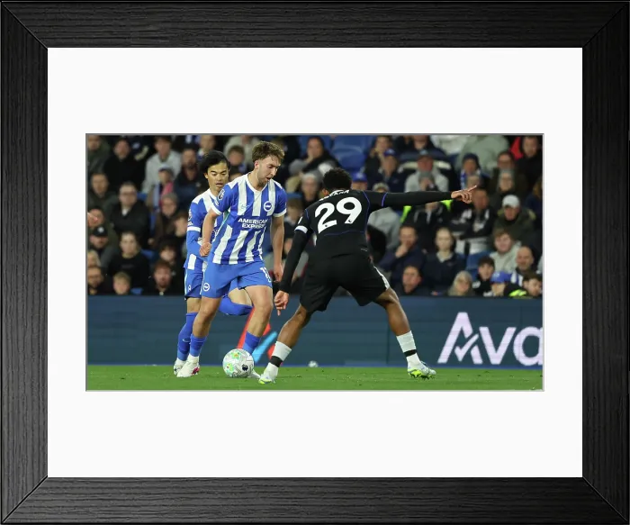 Framed Print : Brighton and Hove Albion v Chelsea Premier League 21APR26 Framed Print : Brighton and Hove Albion v Chelsea Premier League 21APR26