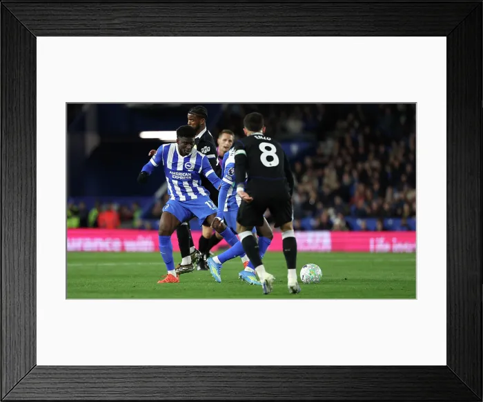 Framed Print : Brighton and Hove Albion v Chelsea Premier League 21APR26 Framed Print : Brighton and Hove Albion v Chelsea Premier League 21APR26