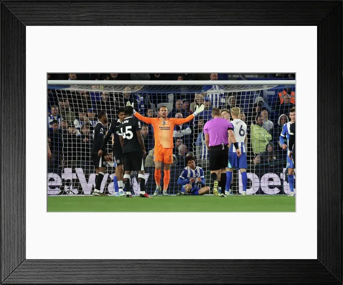Framed Print : Brighton and Hove Albion v Chelsea Premier League 21APR26 Framed Print : Brighton and Hove Albion v Chelsea Premier League 21APR26