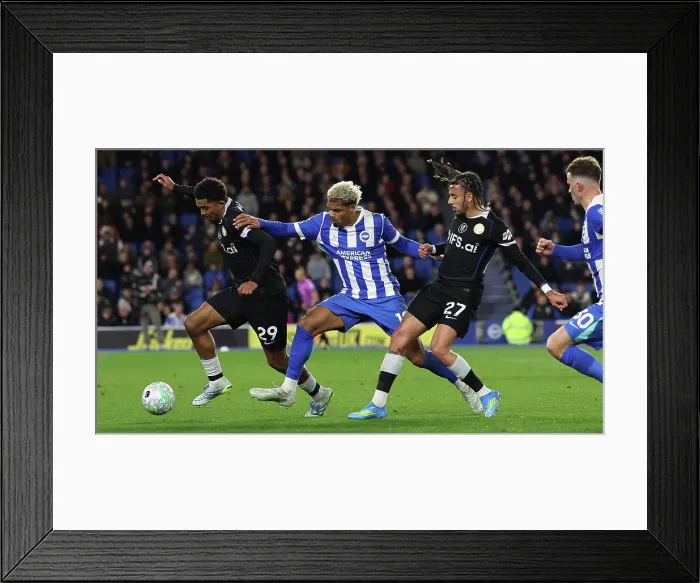 Framed Print : Brighton and Hove Albion v Chelsea Premier League 21APR26 Framed Print : Brighton and Hove Albion v Chelsea Premier League 21APR26