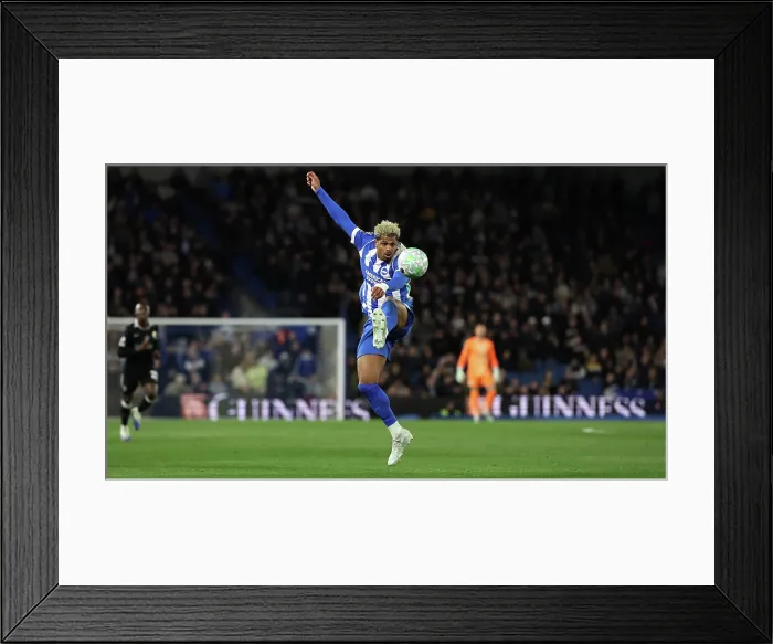 Framed Print : Brighton and Hove Albion v Chelsea Premier League 21APR26 Framed Print : Brighton and Hove Albion v Chelsea Premier League 21APR26