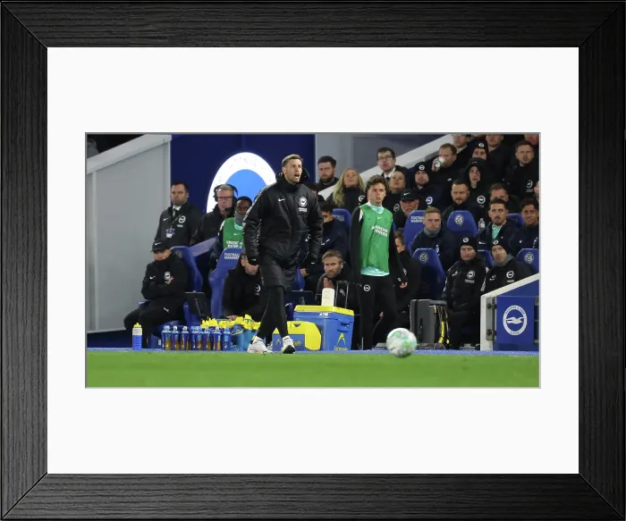 Framed Print : Brighton and Hove Albion v Chelsea Premier League 21APR26 Framed Print : Brighton and Hove Albion v Chelsea Premier League 21APR26