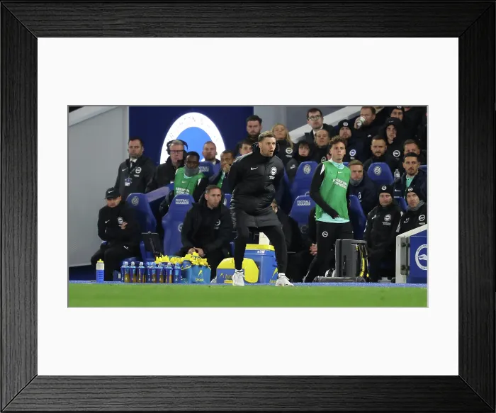 Framed Print : Brighton and Hove Albion v Chelsea Premier League 21APR26 Framed Print : Brighton and Hove Albion v Chelsea Premier League 21APR26