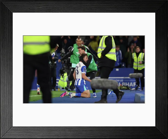 Framed Print : Brighton and Hove Albion v Chelsea Premier League 21APR26 Framed Print : Brighton and Hove Albion v Chelsea Premier League 21APR26