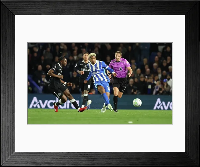Framed Print : Brighton and Hove Albion v Chelsea Premier League 21APR26 Framed Print : Brighton and Hove Albion v Chelsea Premier League 21APR26