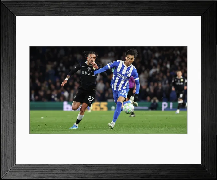 Framed Print : Brighton and Hove Albion v Chelsea Premier League 21APR26 Framed Print : Brighton and Hove Albion v Chelsea Premier League 21APR26